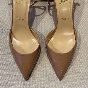 NWT Nude Patent Heels  Christian Louboutins